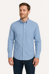 Men's Long Sleeve Oxford Shirt