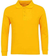 Men's Long Sleeve Pique Polo Shirt - 3 Pack - Wholesale Bulk School Uniforms