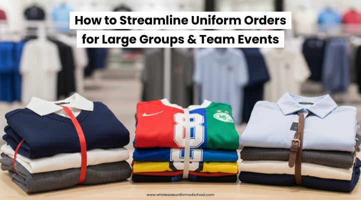 How to Streamline Uniform Orders for Large Groups & Team Events - Wholesale Bulk School Uniforms