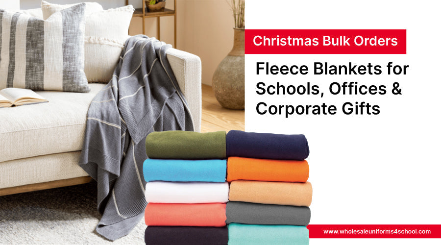 Christmas Bulk Orders: Fleece Blankets for Schools, Offices & Corporate Gifts - Wholesale Bulk School Uniforms
