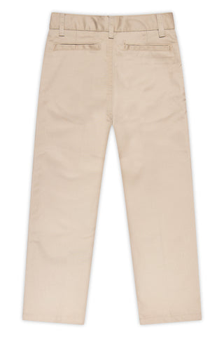 Boys Husky Flat Front Pants