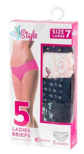 Ladies 5 pack Briefs