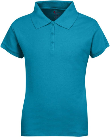 Juniors Short Sleeve Pique Polo Shirt