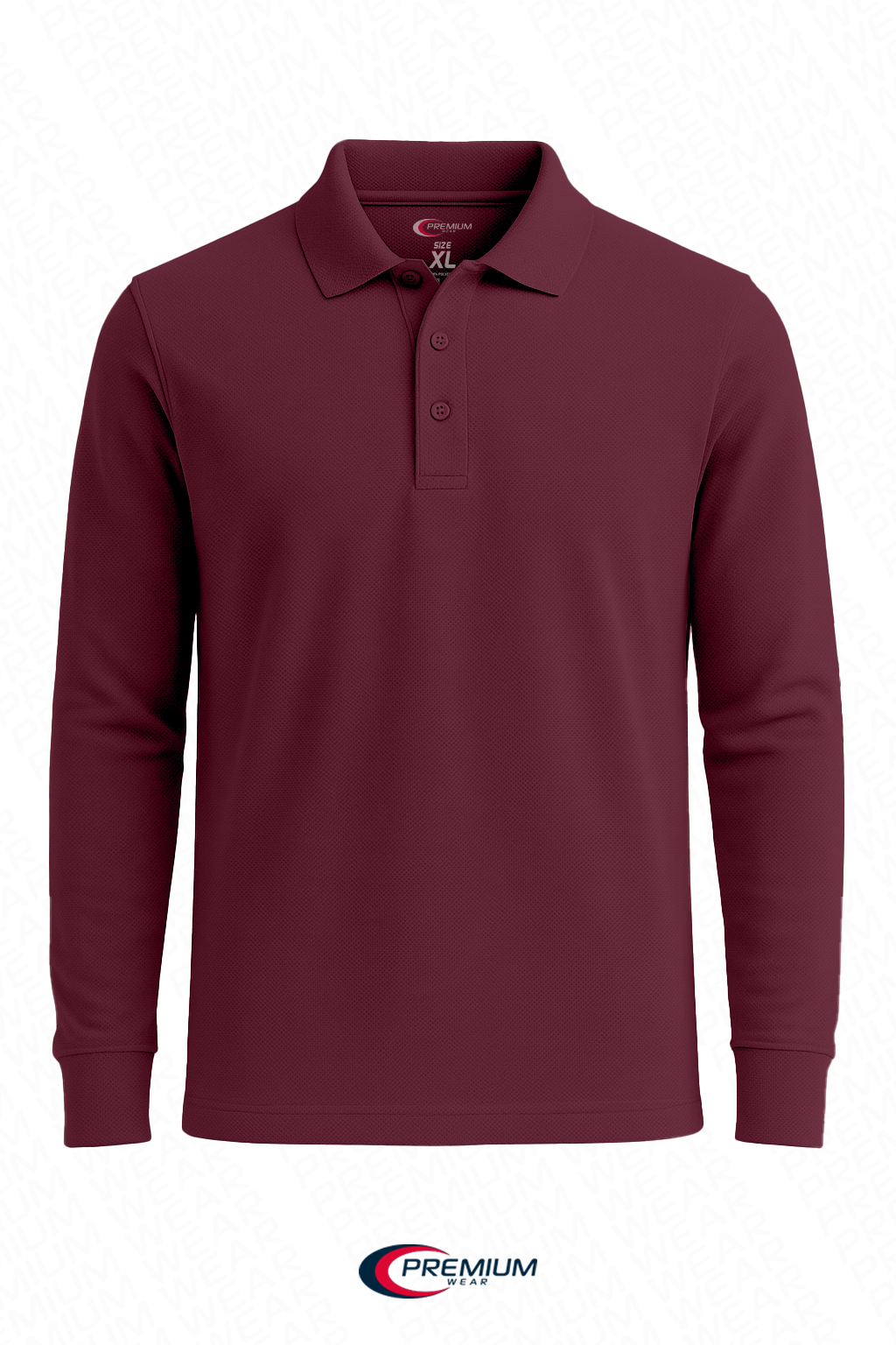 Boys/ Unisex Long Sleeve Pique Polo Shirt