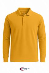 Boys/ Unisex Long Sleeve Pique Polo Shirt
