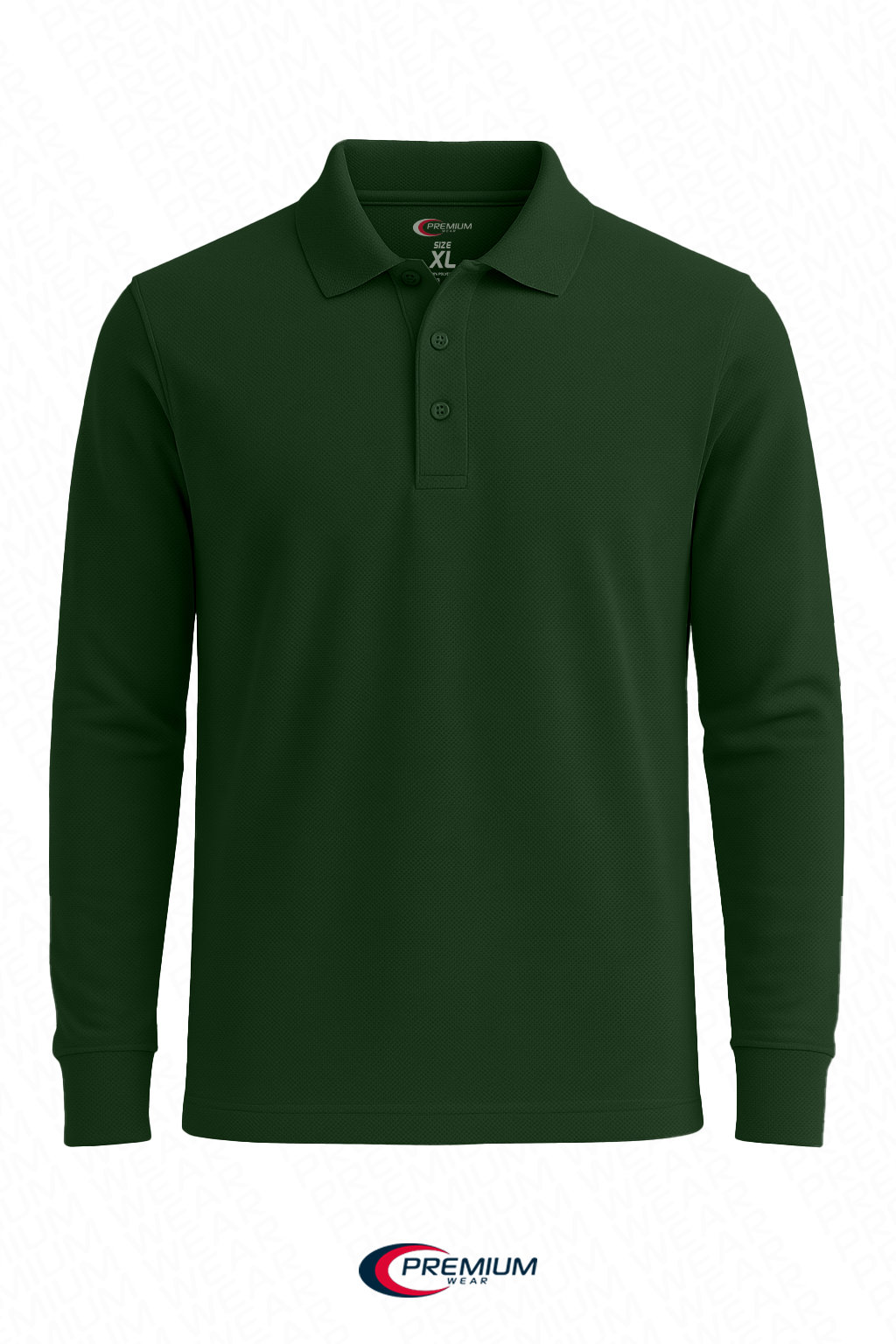 Boys/ Unisex Long Sleeve Pique Polo Shirt