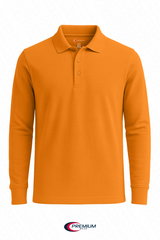 Boys/ Unisex Long Sleeve Pique Polo Shirt
