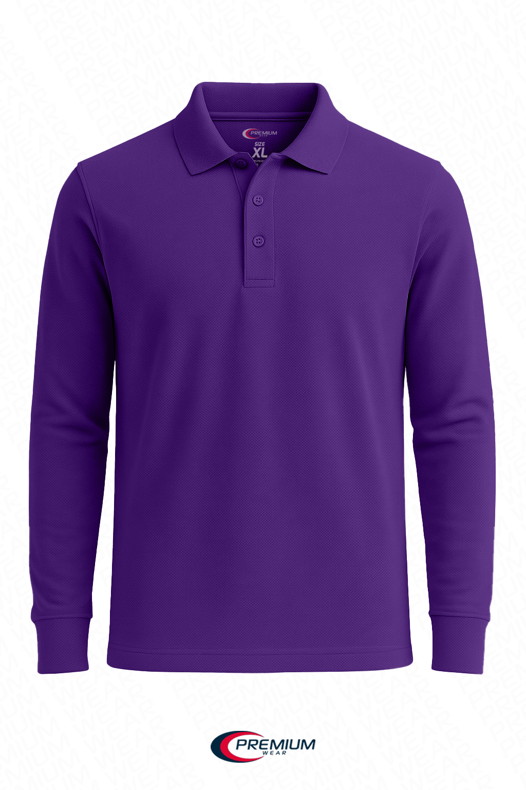 Boys/ Unisex Long Sleeve Pique Polo Shirt