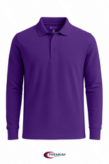 Boys/ Unisex Long Sleeve Pique Polo Shirt