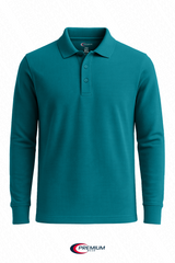 Boys/ Unisex Long Sleeve Pique Polo Shirt