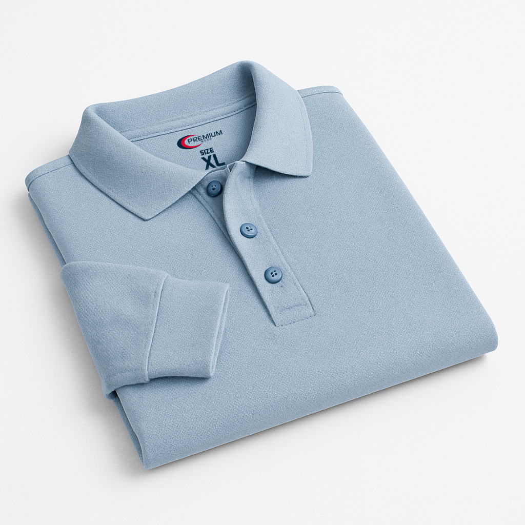 Boys/ Unisex Long Sleeve Pique Polo Shirt