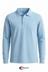 Boys/ Unisex Long Sleeve Pique Polo Shirt