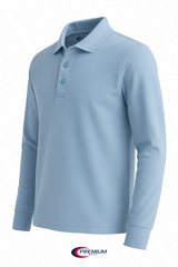 Boys/ Unisex Long Sleeve Pique Polo Shirt