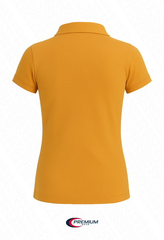 Girls Short Sleeve Pique Polo Shirt