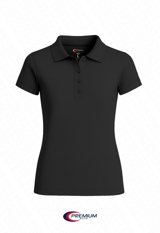 Girls Short Sleeve Pique Polo Shirt