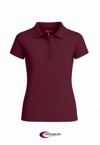 Girls Short Sleeve Pique Polo Shirt