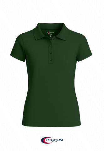 Girls Short Sleeve Pique Polo Shirt