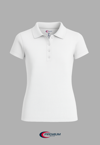 Girls Short Sleeve Pique Polo Shirt