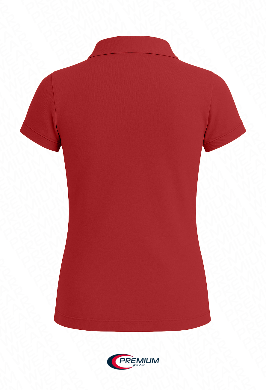 Girls Short Sleeve Pique Polo Shirt