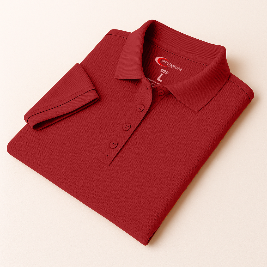 Girls Short Sleeve Pique Polo Shirt