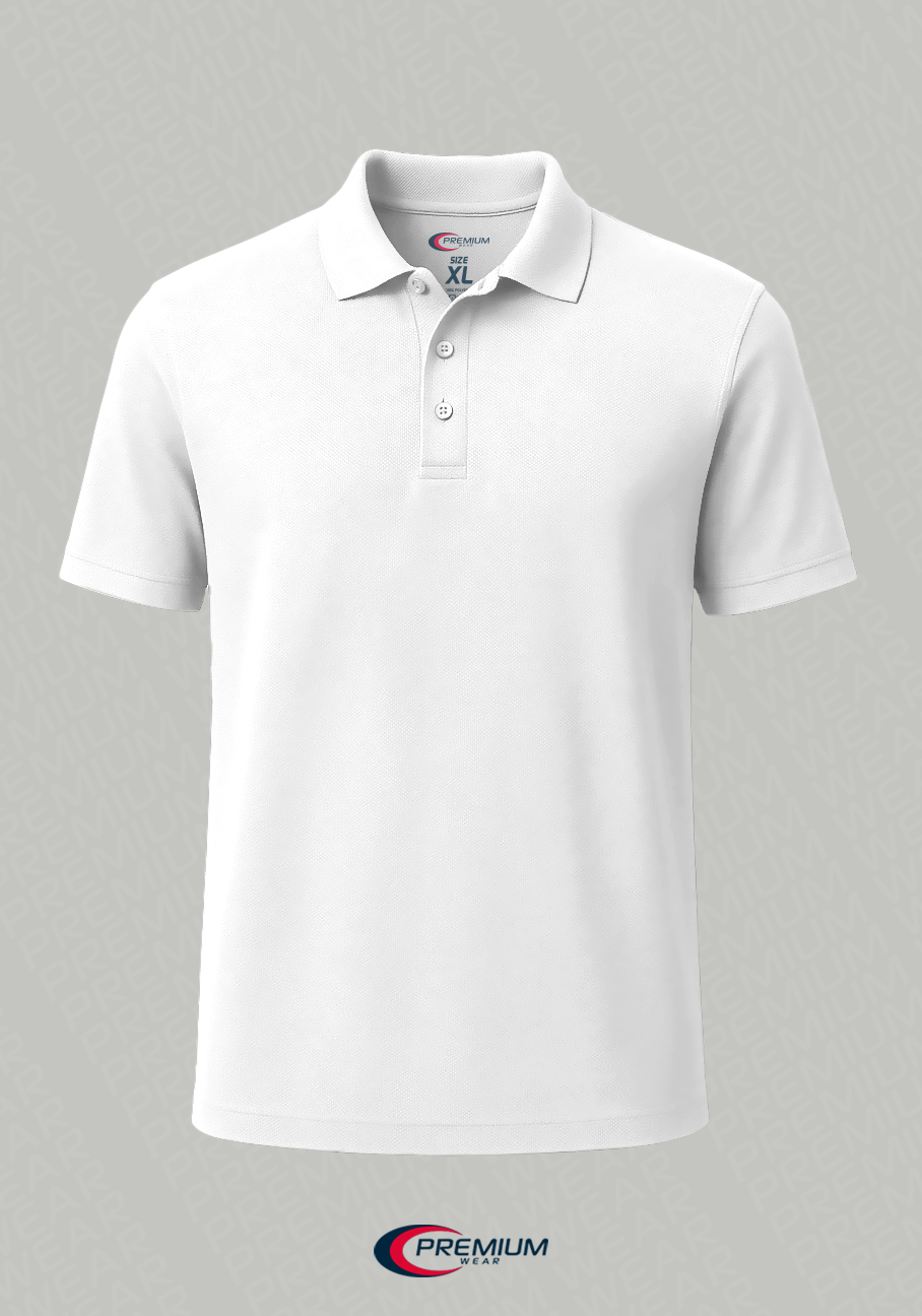 dri fit polo shirt white