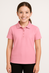 Juniors Short Sleeve Dri Fit Moisture Wicking Polo Shirt - single