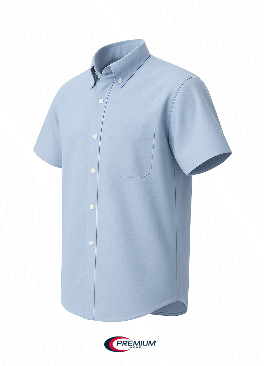 Boys Short Sleeve Oxford Shirt