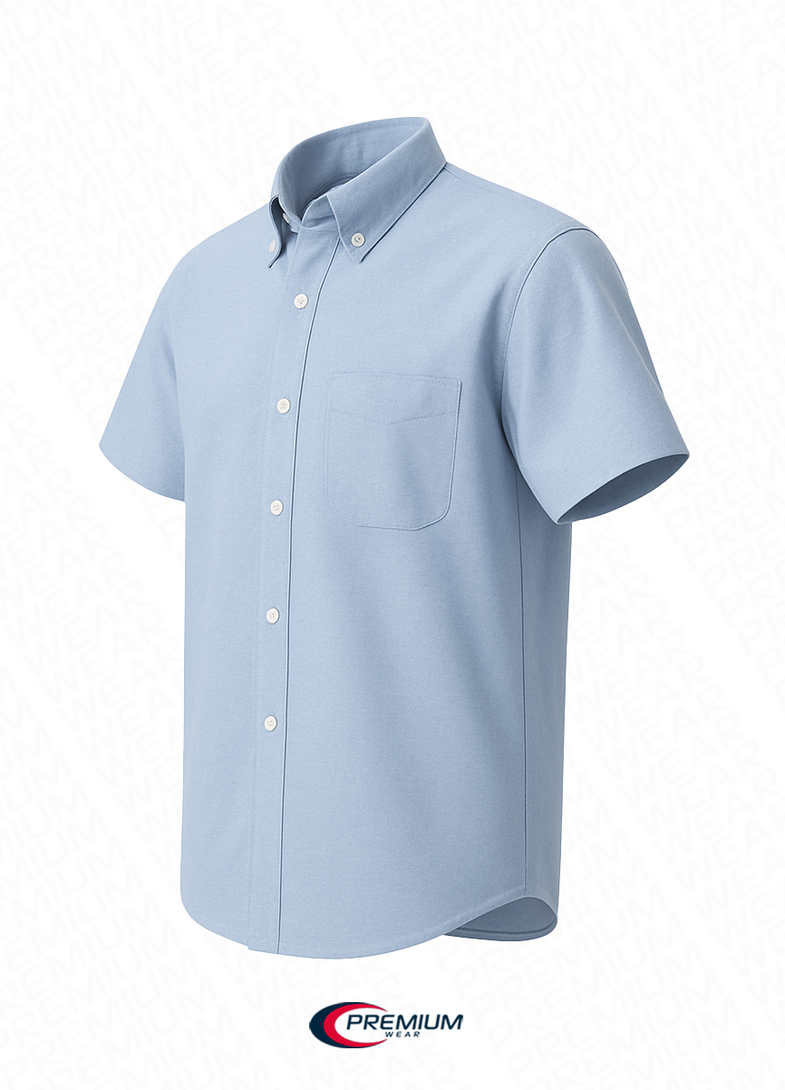 Comfortable Youth Short Sleeve Oxford Shirt