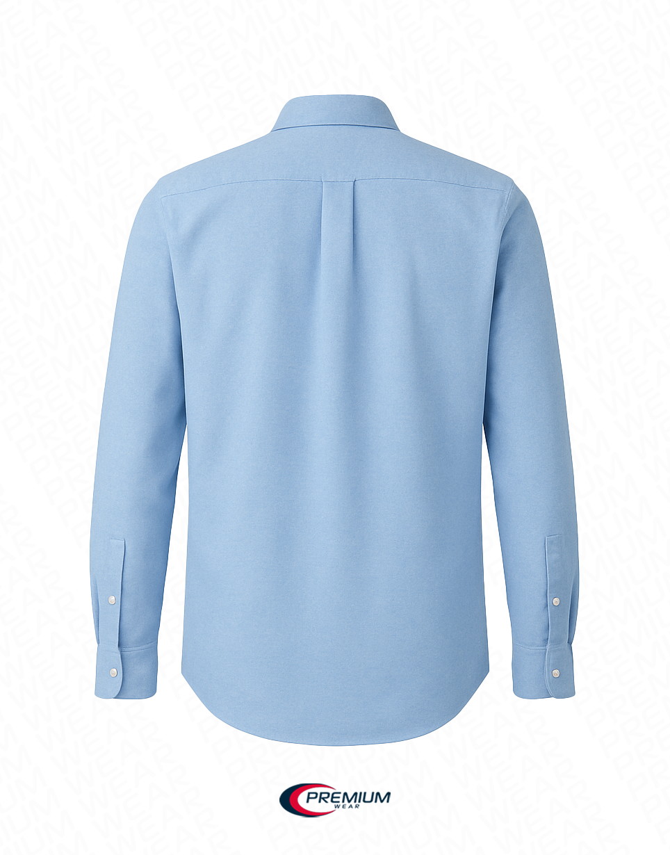 Men's Long Sleeve Oxford Shirt - Big Size