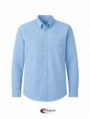 Men's Long Sleeve Oxford Shirt - Big Size