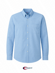 Men's Long Sleeve Oxford Shirt - Big Size