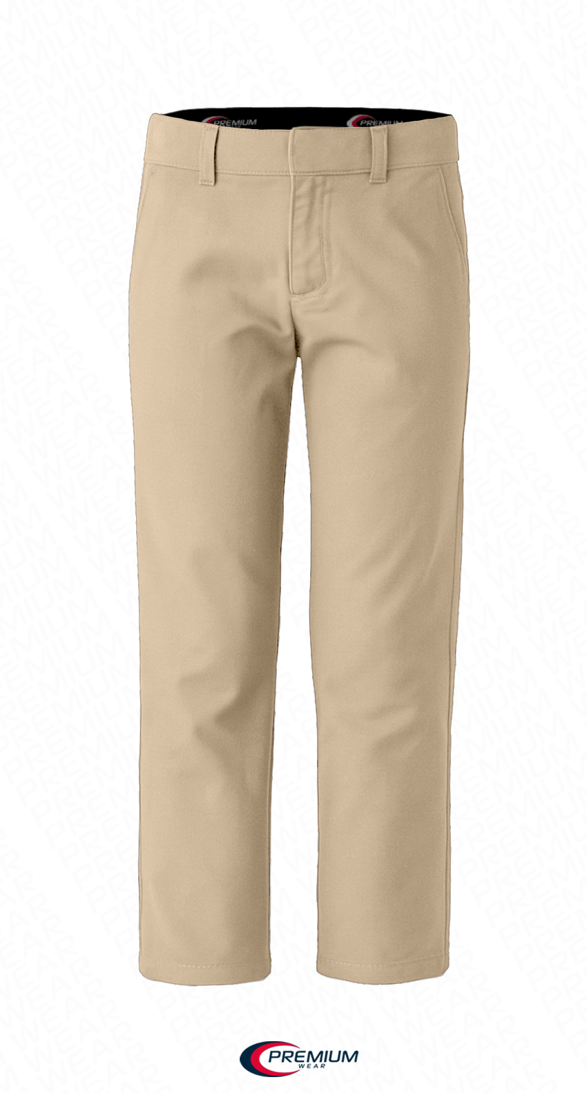 Girls Husky Flat Front Pants