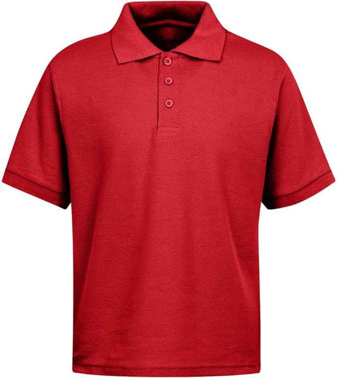 Men's Short Sleeve Pique Polo Shirt - 3 Pack - Wholesale Bulk School Uniforms