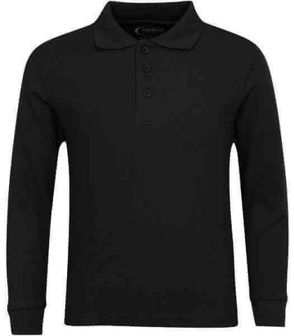 Mens Long Sleeve Pique Polo Shirt