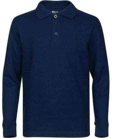 Mens Long Sleeve Pique Polo Shirt USA