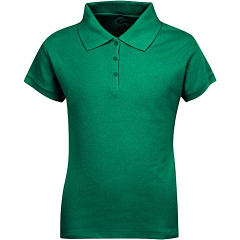 Girls Short Sleeve Pique Polo Shirt