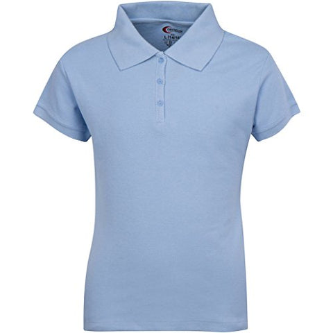 Girls Short Sleeve Pique Polo Shirt