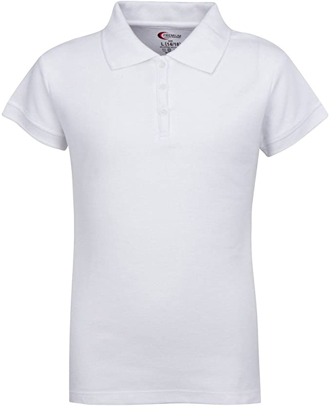 Girls Short Sleeve Pique Polo Shirt - Wholesale Bulk School Uniforms