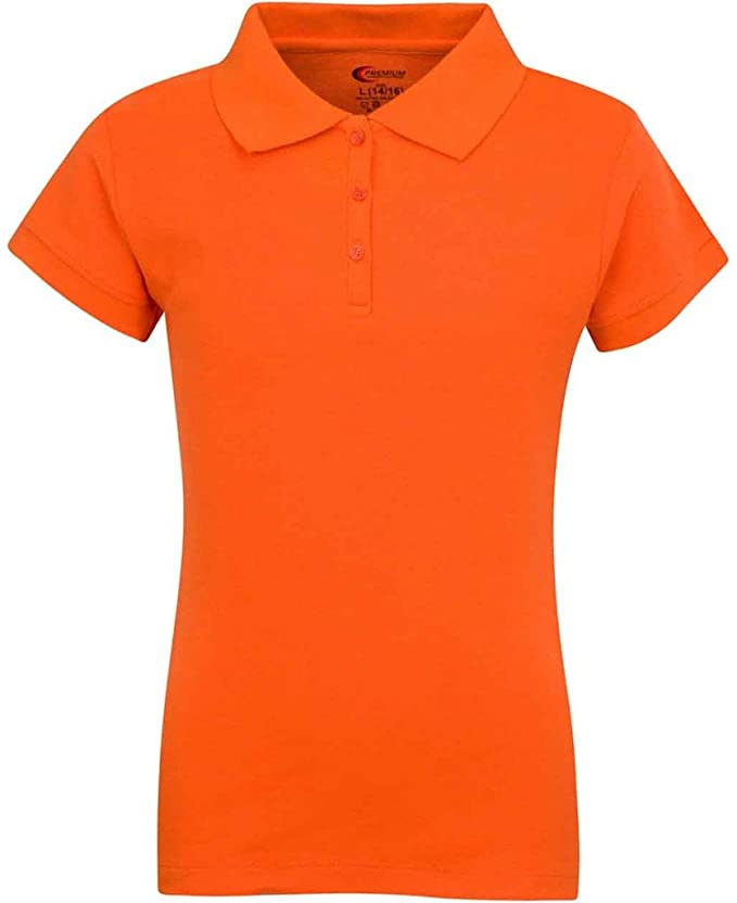 Girls Short Sleeve Pique Polo Shirt - Wholesale Bulk School Uniforms