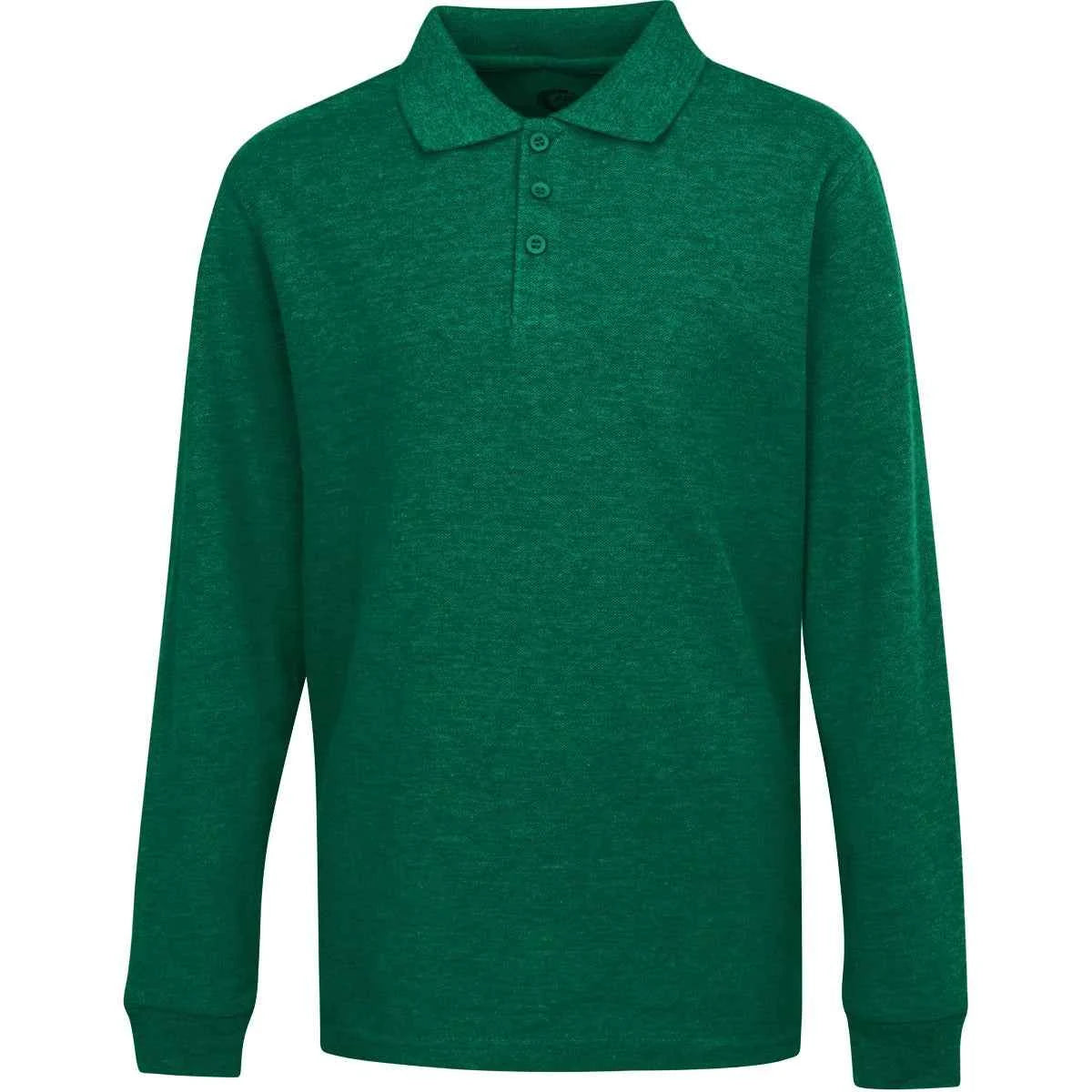 Men's Long Sleeve Pique Polo Shirt - 3 Pack - Wholesale Bulk School Uniforms