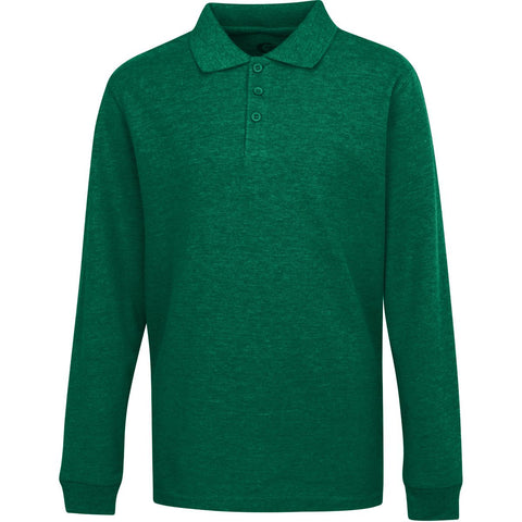 Boys/ Unisex Long Sleeve Pique Polo Shirt