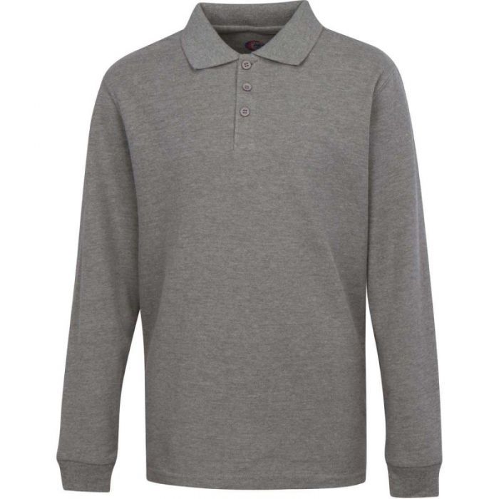 Unisex Long Sleeve Pique Polo Shirt Wholesale