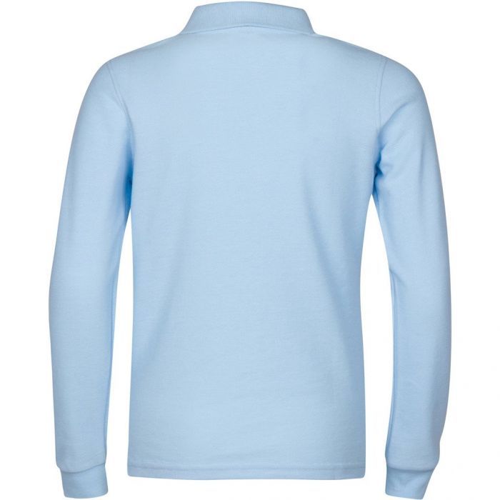 Unisex Long Sleeve Pique Polo Shirt