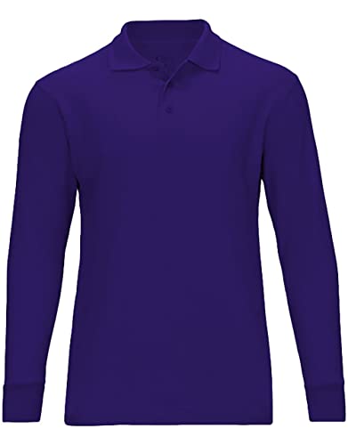 Boys/ Unisex Long Sleeve Pique Polo Shirt